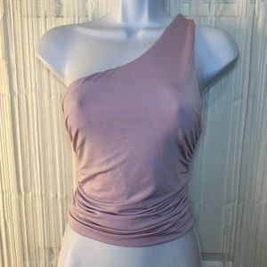 FashionNova One Shoulder Lilac Purple Top
